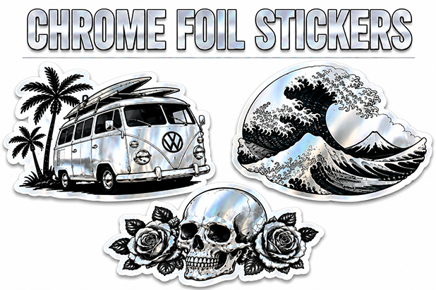 Chrome Foil Stickers